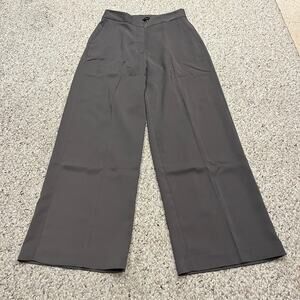 Quince Stretch Crepe Classic Trouser Pants 10 Overcast Gray Preppy Casual Office